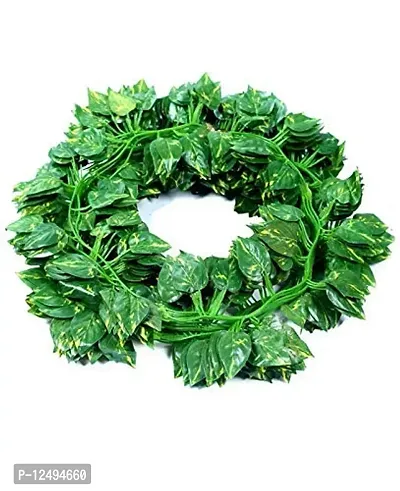 VIMIFORYOU Artificial Silk Garlands Ivy Money Plants Green Leafs Creepers for Home D?cor, Party D?cor, Special Occasion D?cor-6 Creepers (6 Foot Each,30 Leaves in 1 Creeper)-thumb2