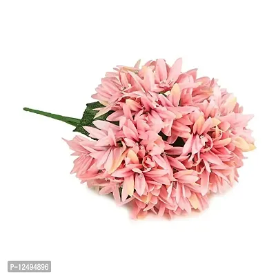 Daissy Raise Artificial Chrysanthemum Flowers Bunch for Vase (42 cm, Multi)-thumb0