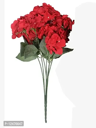 Daissy Raise Artificial Decorative Bunches 7 Branches Red