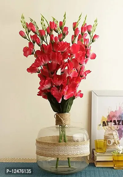 Daissy Raise Artificial Gladiolus Flowers for Decorative Items for Home Living Room Corner Table Top Bedroom-thumb3