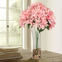 Daissy Raise Artificial Chrysanthemum Flowers Bunch for Vase (42 cm, Multi)-thumb3