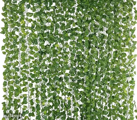 Home Decor Artificial Creeper Money Plant Leaf Garland Wall Hanging Special Occasion Decoration Home Decor Party Office Pack Of Strings3-thumb0