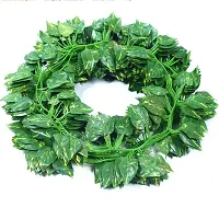 Artificial Money Plant Leaf Creeper Garland For Decorations (Light Green, 2 Pieces)-thumb3