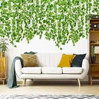 Artificial Money Plant Leaf Creeper Garland For Decorations (Light Green, 2 Pieces)-thumb2