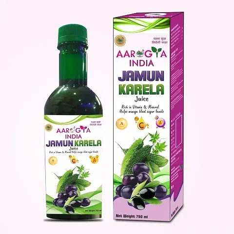 Aarogya India Karela Jamun Juice | Best Diabetes Juice | Immunity Booster