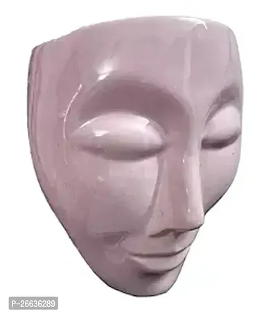 Planter Small Size Mask Shape Violet Indoor Outdoor Plant Pot Home Office Planter Home Decor Plant Not Included