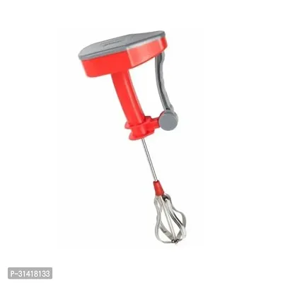 Manual Hand Held Egg Beater Kitchen Mixer and Blender SteelwaresMultiPurpose 50 W Hand Blender Red