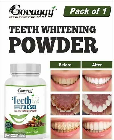 BEST NATURALTeeth Whitening Powder | Enamel Safe  Effective Teeth Whitener Solution| Stain Removal and Triple Mint Formula For Long Lasting Freshness For All Teeth Types-thumb0