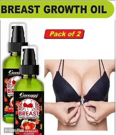 Breast Growth Herbal Massage oil STRAWBERRY flavour-thumb0