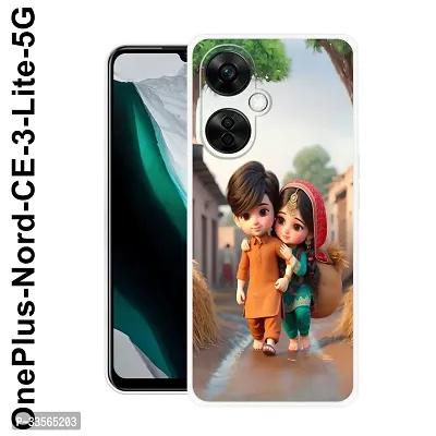 Stylish Silicon Back Cover for One Plus Nord CE 3 Lite 5G-thumb0