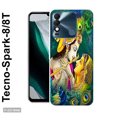 Designer Printed Mobile Back Cover For Tecno Spark 8