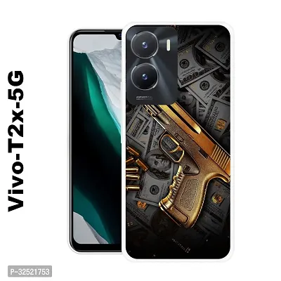 Stylish Silicone Printed Mobile Back Case Cover For VIVO T2X 5G