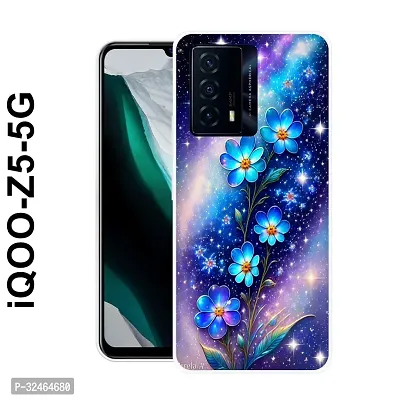 Stylish Multicoloured Silicone Printed Back Case Cover for IQOO Z5 5G-thumb0