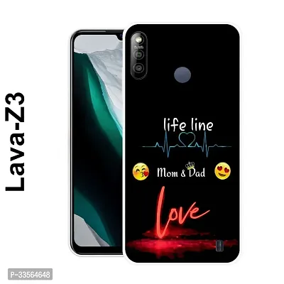 Stylish Silicon Back Cover for Lava Z3