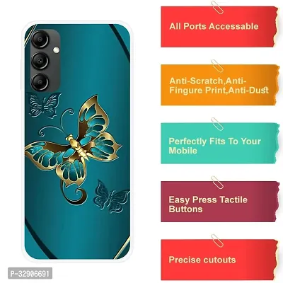 Stylish Silicon Printed Back Case Cover for Samsung A14 5G-thumb4