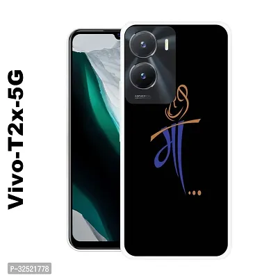 Stylish Silicone Printed Mobile Back Case Cover For VIVO T2X 5G-thumb0