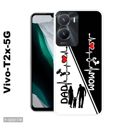 Stylish Silicone Printed Mobile Back Case Cover For VIVO T2X 5G-thumb0