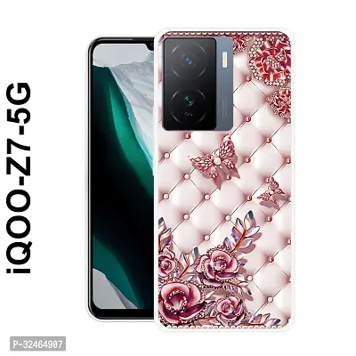 Stylish Multicoloured Silicone Printed Back Case Cover for Iqoo Z7 5G