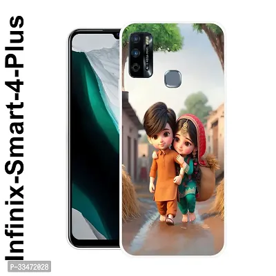 Printed Stylish Mobile Back Cover For Infinix Smart 4 Plus