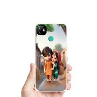 Stylish Silicon Printed Back Cover for Itel Vision 1-thumb2