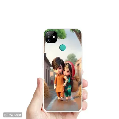 Stylish Silicon Printed Back Cover for Itel Vision 1-thumb3