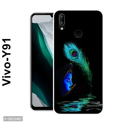 Stylish Silicon Printed Back Cover for Y91-thumb0