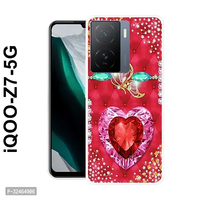 Stylish Multicoloured Silicone Printed Back Case Cover for Iqoo Z7 5G