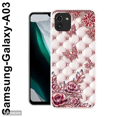 Stylish Silicon Printed Back Case Cover for Samsung Galaxy A03