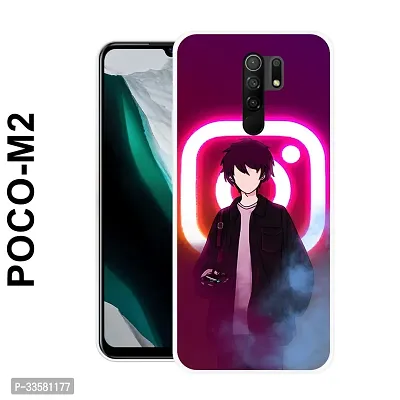 Stylish Silicon Back Cover for Poco M2-thumb0