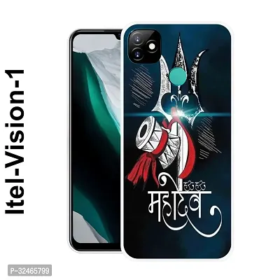 Stylish Silicon Printed Back Cover for Itel Vision 1