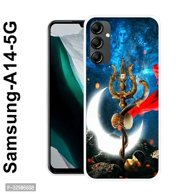 Stylish Silicon Printed Back Case Cover for Samsung A14 5G-thumb0