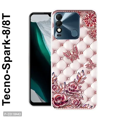 Designer Printed Mobile Back Cover For Tecno Spark 8