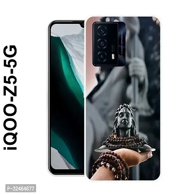 Stylish Multicoloured Silicone Printed Back Case Cover for IQOO Z5 5G-thumb0