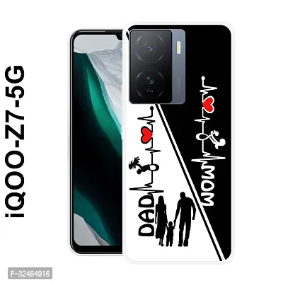 Stylish Multicoloured Silicone Printed Back Case Cover for IQOO Z7 5G