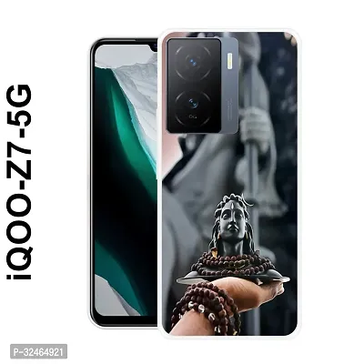 Stylish Multicoloured Silicone Printed Back Case Cover for IQOO Z7 5G-thumb0