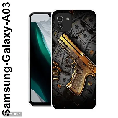 Stylish Silicon Printed Back Case Cover for Samsung Galaxy A03