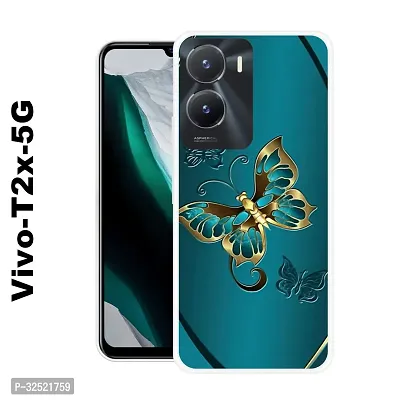 Stylish Silicone Printed Mobile Back Case Cover For VIVO T2X 5G