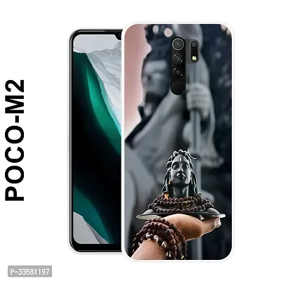 Stylish Silicon Back Cover for Poco M2-thumb0