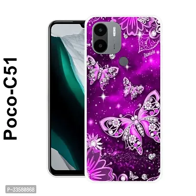 Stylish Silicon Back Cover for Poco C51-thumb0