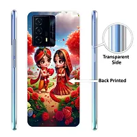 Stylish Multicoloured Silicone Printed Back Case Cover for IQOO Z5 5G-thumb1