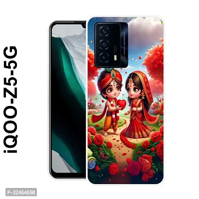 Stylish Multicoloured Silicone Printed Back Case Cover for IQOO Z5 5G-thumb0