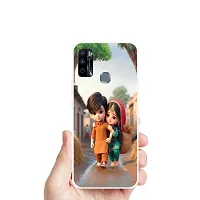 Printed Stylish Mobile Back Cover For Infinix Smart 4 Plus-thumb2