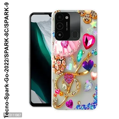 Stylish Multicolored Silicone Printed Back Case Cover For Tecno Spark Go 2022