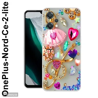 Stylish Silicon Back Cover for One Plus Nord CE 2 Lite 5G-thumb0