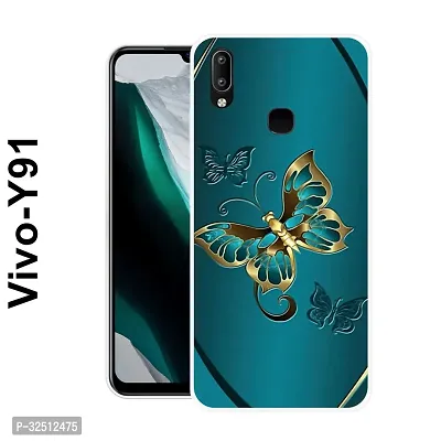 Stylish Silicon Printed Back Cover for Y91-thumb0