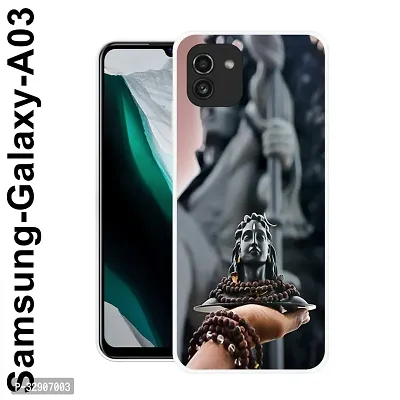 Stylish Silicon Printed Back Case Cover for Samsung Galaxy A03-thumb0