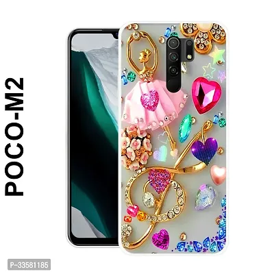 Stylish Silicon Back Cover for Poco M2-thumb0