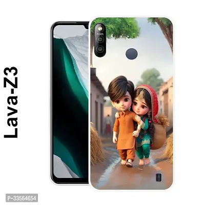 Stylish Silicon Back Cover for Lava Z3