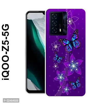 Stylish Multicoloured Silicone Printed Back Case Cover for IQOO Z5 5G-thumb0