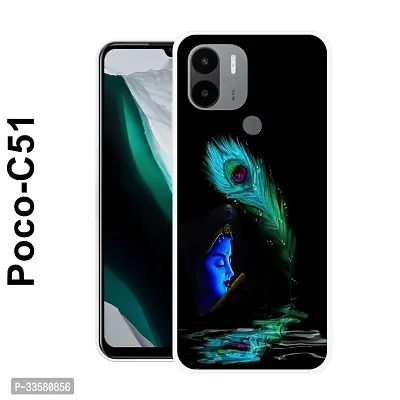 Stylish Silicon Back Cover for Poco C51-thumb0